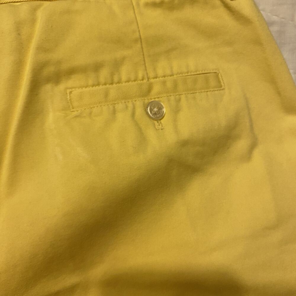 Lauren Ralph Lauren Chino Shorts Women’s Size 12 Yellow Denim 100% Cotton - Picture 16 of 16